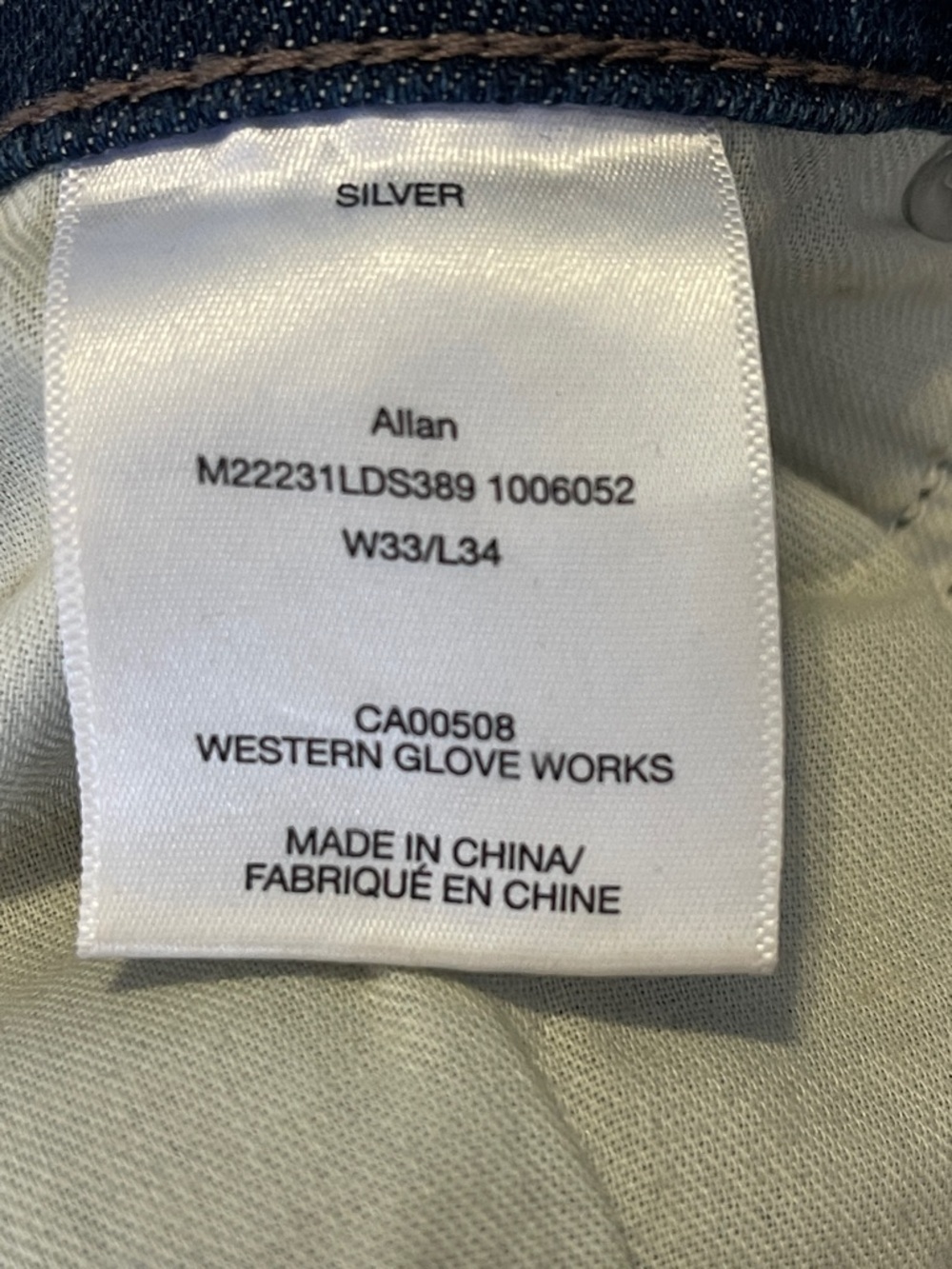Silver Jeans Men’s  W33/L34 Straight-Leg Jeans in Faded Blue - Picture 3 of 3